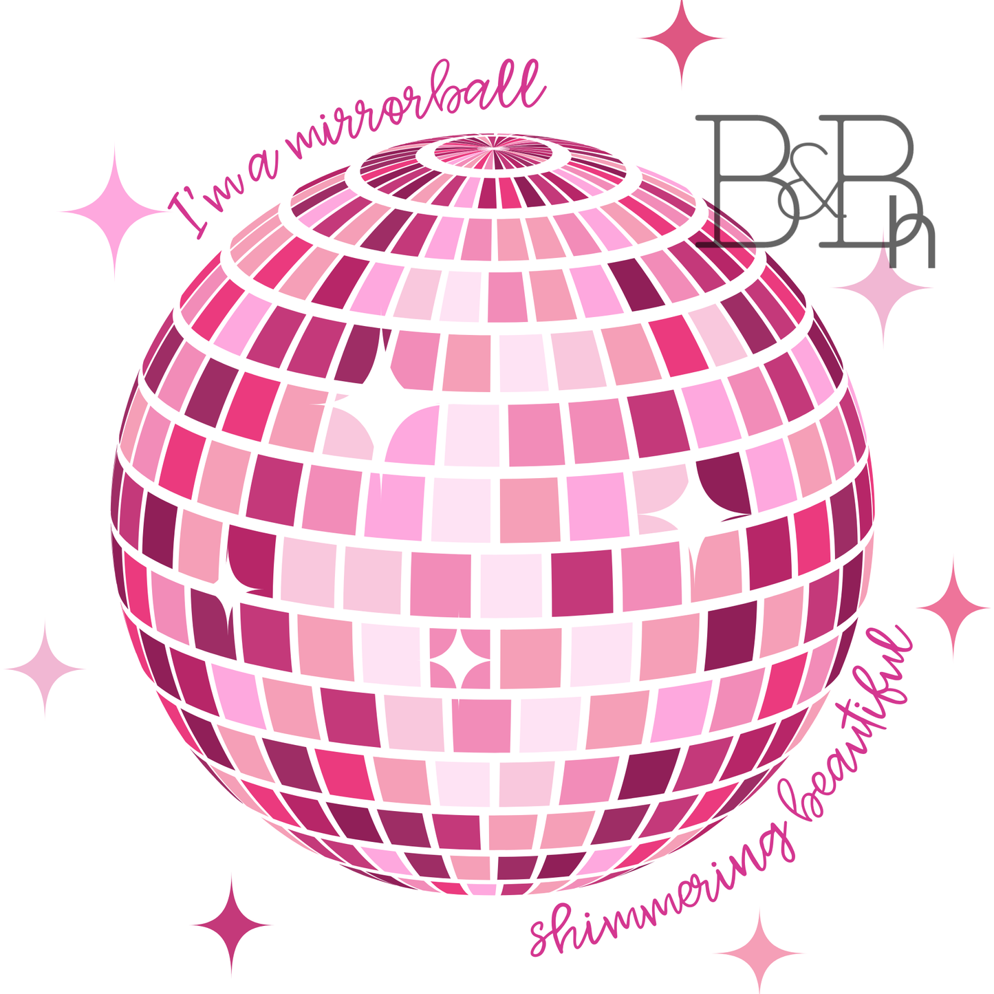 Mirrorball - 2.5" x 2.5" vinyl sticker