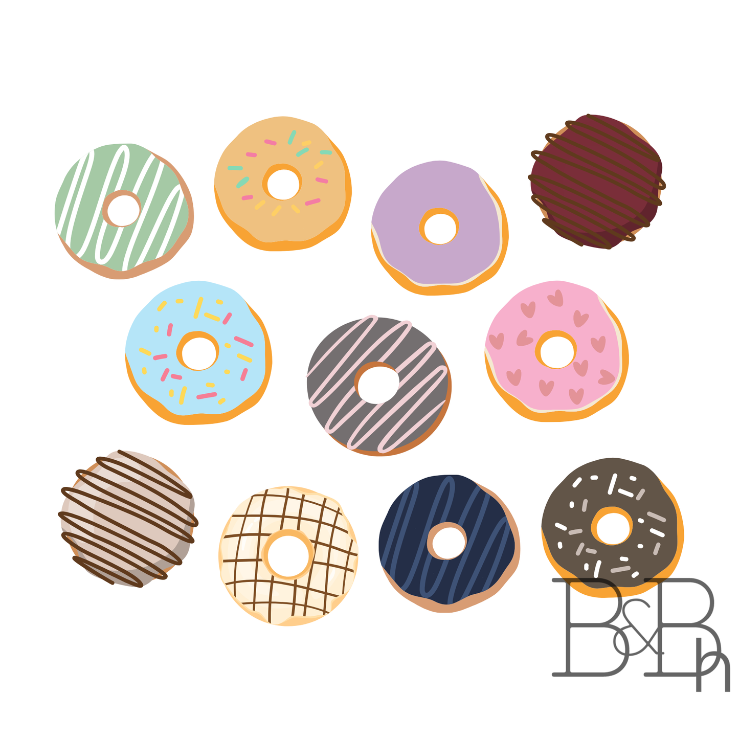 Eras Doughnuts - 2.5" x 2" vinyl sticker
